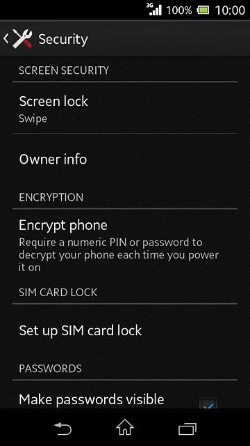 Press Set up SIM card lock.