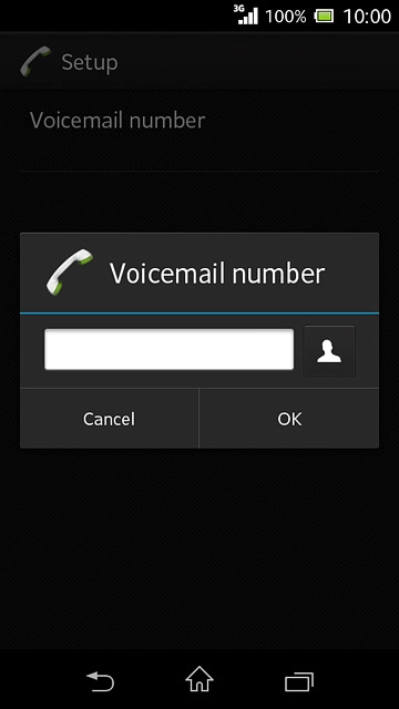 Key in +61414121121 and press OK.