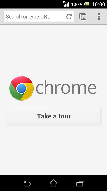 Press the address bar.