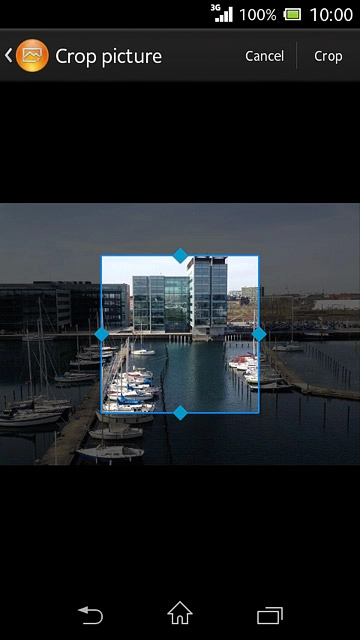 Drag the frame to the required position to select the required detail.