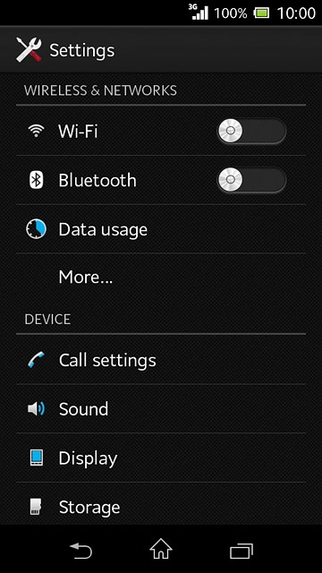 Press Bluetooth.
