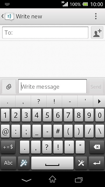 Press the required numbers or the required symbols.