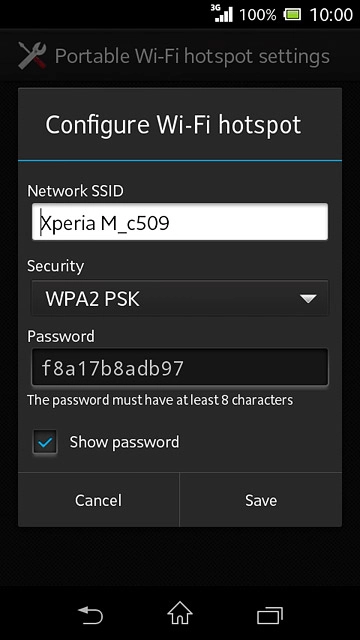 Press the field below 