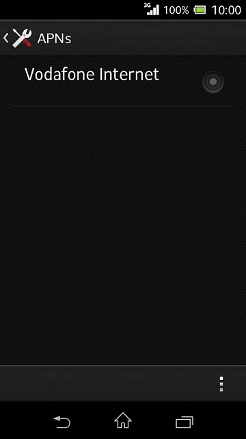 Press the field next to the data connection to fill in the field.