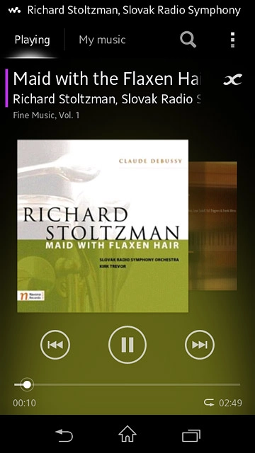 To go to the previous audio file:Press arrow left twice.