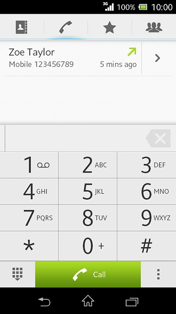 Press the required number.