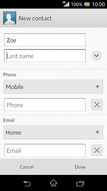 Press Last name and key in the required last name.