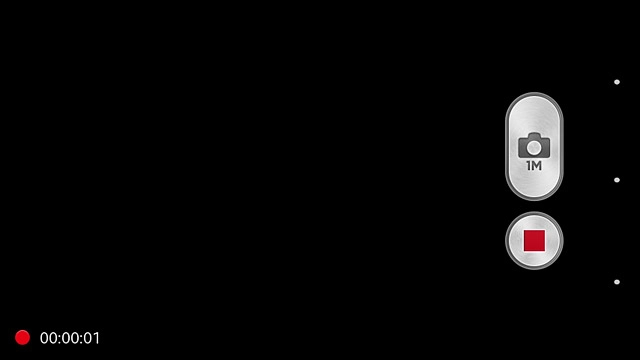Press the stop icon to stop recording.The video clip is automatically saved.