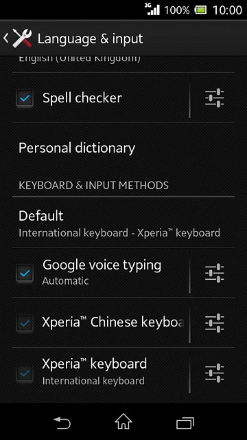 Press the settings icon next to 