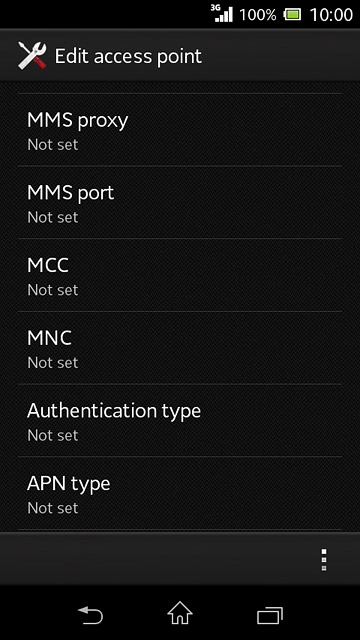 Press the menu icon.