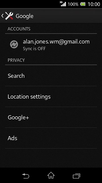 Press the home icon to return to the home screen.
