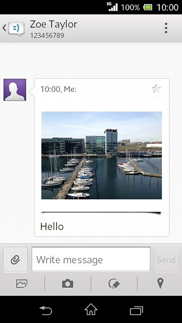 Press the home icon to return to the home screen.