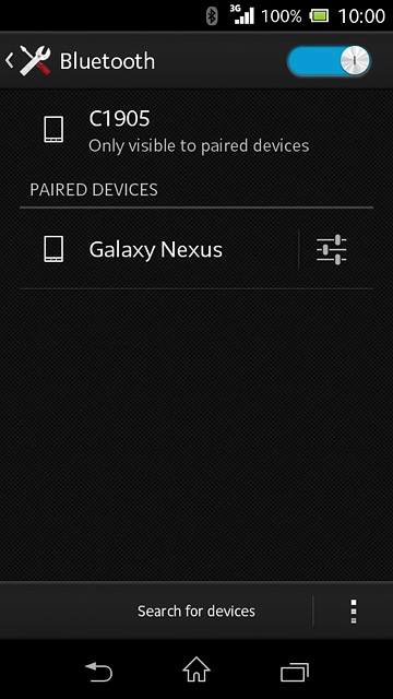 Press the home icon to return to the home screen.