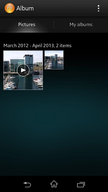 Press the home icon to return to the home screen.
