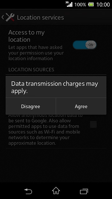 If you turn on the function:Press Agree.
