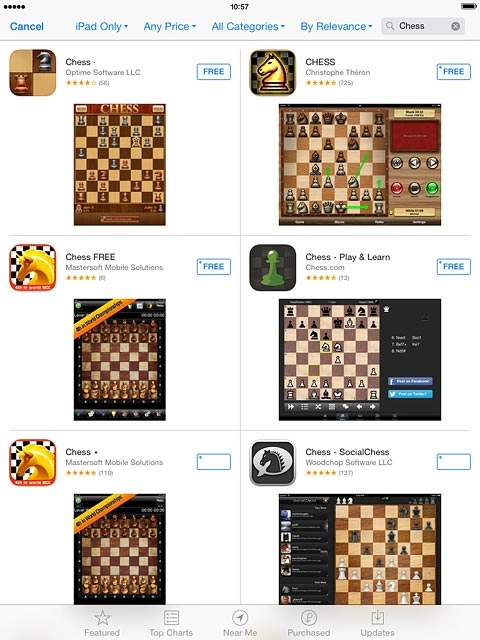 Press the required app.