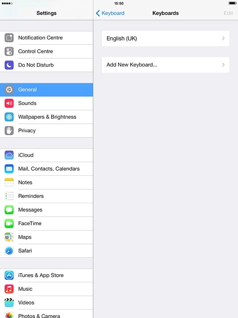 Press the required language.