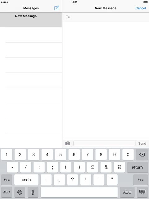 Press the required numbers or the required symbols.