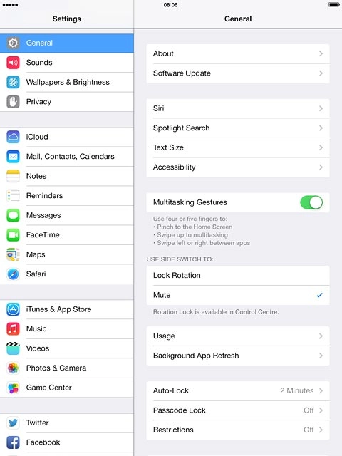 Press Passcode Lock.