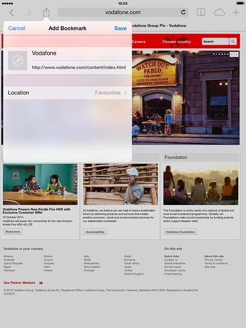 If required, edit the title and press Save.