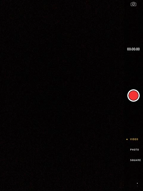 Press the recorder icon to start the video recorder.