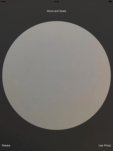 Drag the circle to the required position to select the required section.