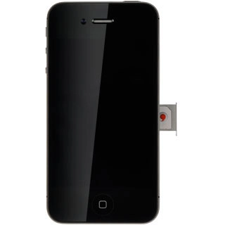 Remove the SIM holder from your phone.