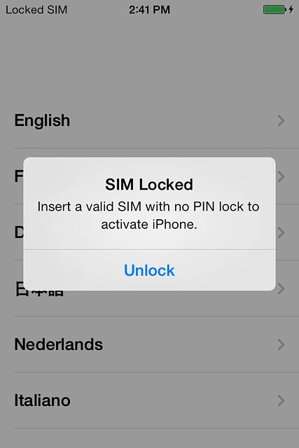 Slide your finger right on the display.Press Unlock.