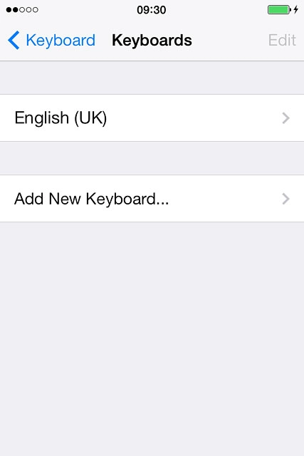 Press Add New Keyboard....