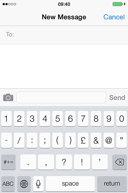 Press the required numbers or the required symbols.
