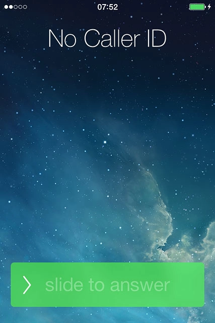 If the screen lock is turned on:Drag the arrow right.