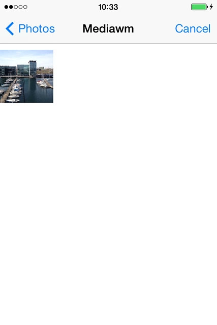 Go to the required folder.Press the required picture.