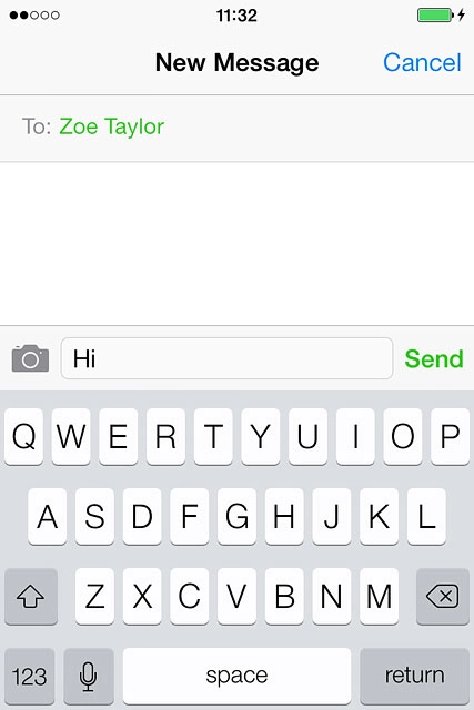 Press the camera icon.