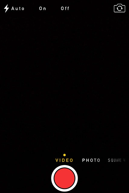 Press the record icon to start the video recorder.