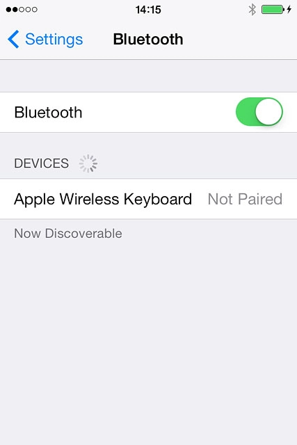 Your phone searches for devices and after a moment, a list of Bluetooth devices within range is displayed.Press the required Bluetooth device.Follow the instructions on the display to pair the Bluetooth device with your phone.The new device is displayed on the list of paired devices.