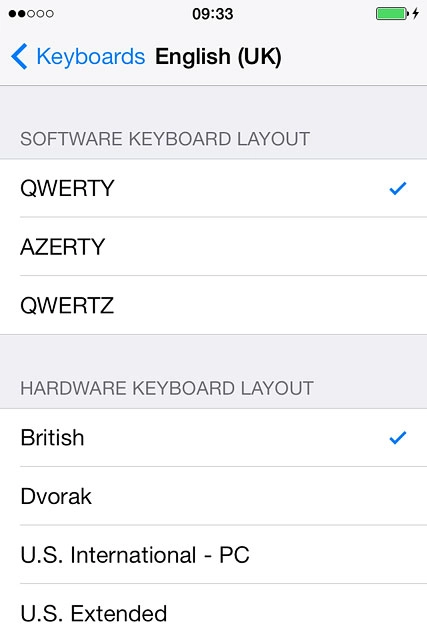 Press QWERTY until the function is turned on.