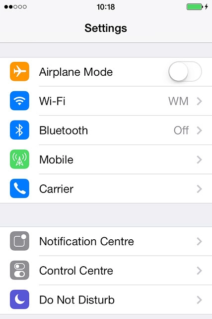Press Do Not Disturb.
