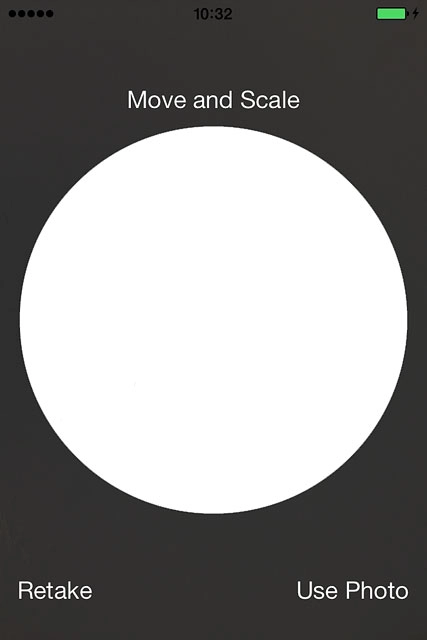 Drag the circle to the required position to select the required section.