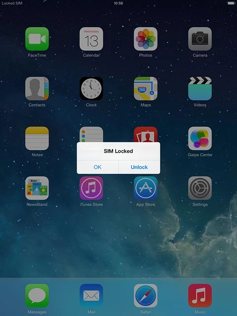 Slide your finger right on the display.Press Unlock.