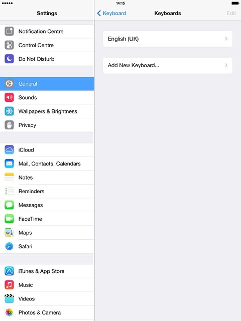 Press Add New Keyboard....