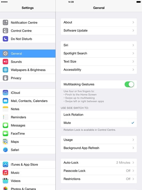 Press Passcode Lock.