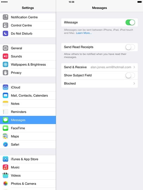 If you're asked to log on, log on with your Apple ID.Press the indicator next to 