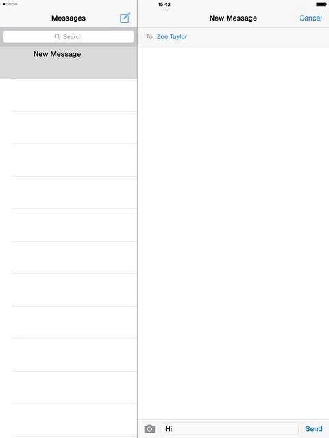 Press the camera icon.