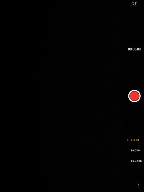 Press the record icon to start the video recorder.