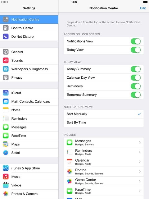 Press Sort Manually or Sort By Time.
