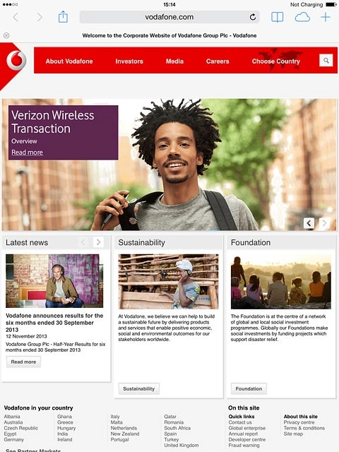 Press the address bar.