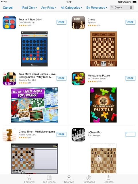 Press the required app.