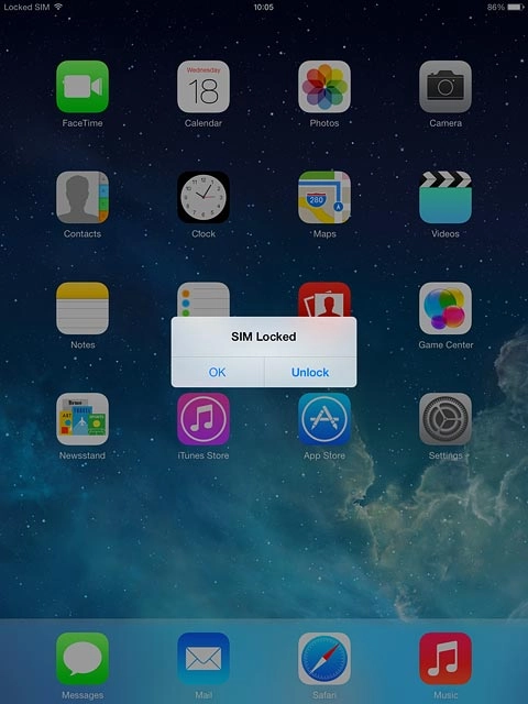 Slide your finger right on the display.Press Unlock.