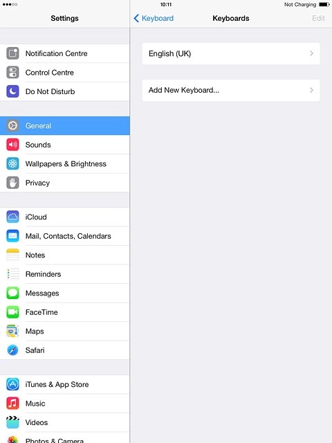 Press Add New Keyboard....