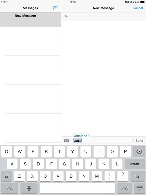 To insert the suggested word:Press space.
